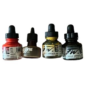 Vintage FW Acrylic Artists Ink & Higgins Ink